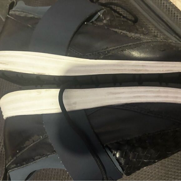 Navy blue Alexander smith sneakers rare Intrecciato Weave style shoes flats - Picture 8 of 10